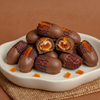 Dates With Half Dipped Chocolate & Candied Orange Peel