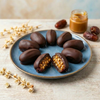 Chocolate Coated Dates with Butterscotch Stuffing