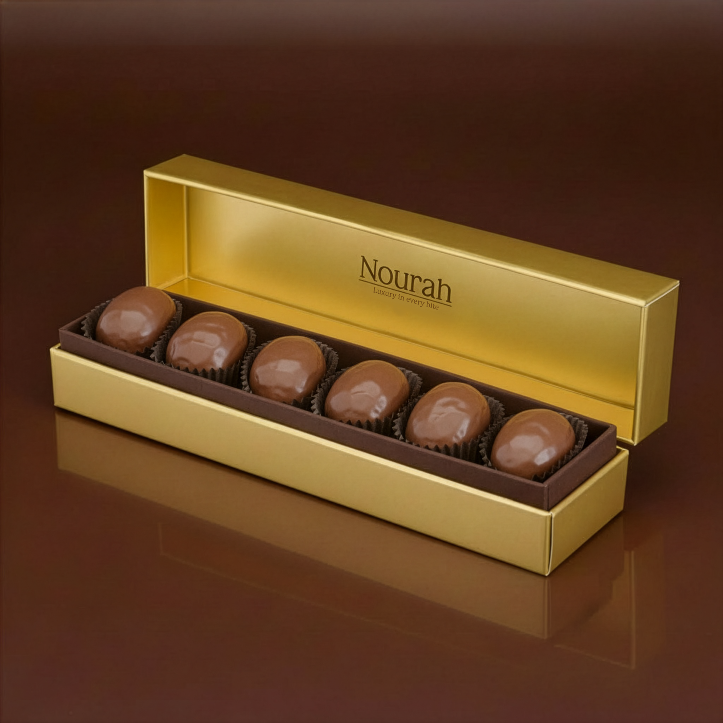 Chocolate Coated Dates with Coconut Stuffing